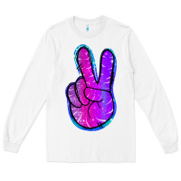 White Mermaid Peace Sign Long Sleeve Tee - Jasminsmagicworld