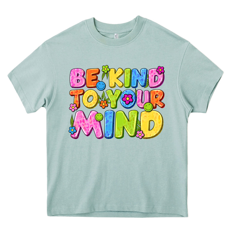 Be Kind To Your Mind Heavy Core Tee by NancyCooperArtShop | Teevron