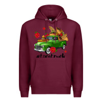 Burgundy tacotruck olivia Premium Hoodie - OliviaCreatesArt