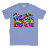 Colony Blue Pride LGBTQ+ Choose Love Classic Tee - BundleAndBundleShop