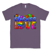 Lavender Pride LGBTQ+ Choose Love Classic Tee - BundleAndBundleShop