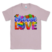 Lilac Pride LGBTQ+ Choose Love Classic Tee - BundleAndBundleShop
