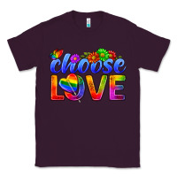 Plum Pride LGBTQ+ Choose Love Classic Tee - BundleAndBundleShop