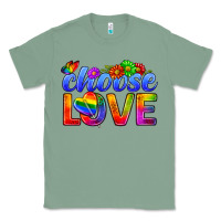 Sage Pride LGBTQ+ Choose Love Classic Tee - BundleAndBundleShop
