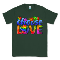 Sports Green Pride LGBTQ+ Choose Love Classic Tee - BundleAndBundleShop
