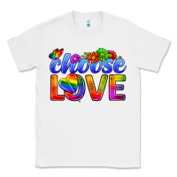 White Pride LGBTQ+ Choose Love Classic Tee - BundleAndBundleShop