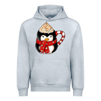 Heather Grey coffee cups animal Urban Hoodie - CowhideDigitalArt