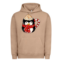 Pigment Burro coffee cups animal Urban Hoodie - CowhideDigitalArt