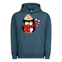 Pigment Midnight Navy coffee cups animal Urban Hoodie - CowhideDigitalArt