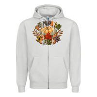 Dove Grey pumpkin season Zipper Hoodie - CowGirlArtShop