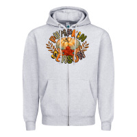 Heather Grey pumpkin season Zipper Hoodie - CowGirlArtShop