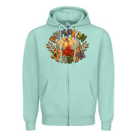 Seafoam pumpkin season Zipper Hoodie - CowGirlArtShop