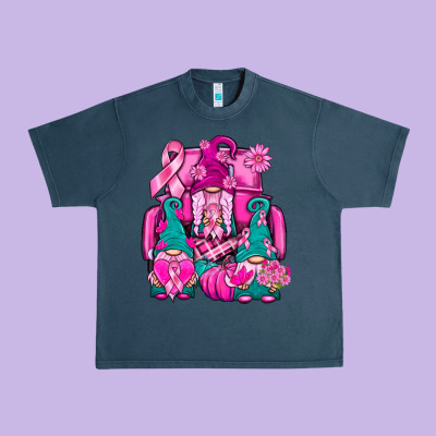 Breast Cancer Gnomies Truck Urban Heavy Tee Designed By Bundleandbundleshop