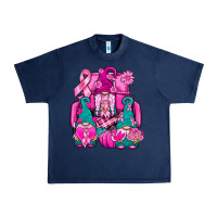 Navy Breast Cancer Gnomies Truck Urban Heavy Tee - BundleAndBundleShop