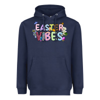 Navy Easter vibes Heavyweight Hoodie - OliviaCreatesArt