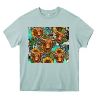 Arona long haired shaggy cow western Heavy Core Tee - Jasminsmagicworld