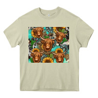 Mossy long haired shaggy cow western Heavy Core Tee - Jasminsmagicworld