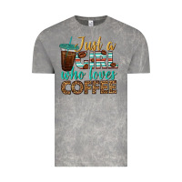 Cloud Rock just a girl who loves coffee Vintage Tee - BundleAndBundleShop