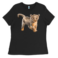 Black baby lion Ladies Tee - LillyAllenDesigns