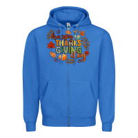 True Royal happy thanksgiving day Zipper Hoodie - CowGirlArtShop