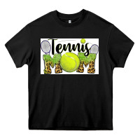 Black tennis mom Heavy Core Tee - BarkalooDesign