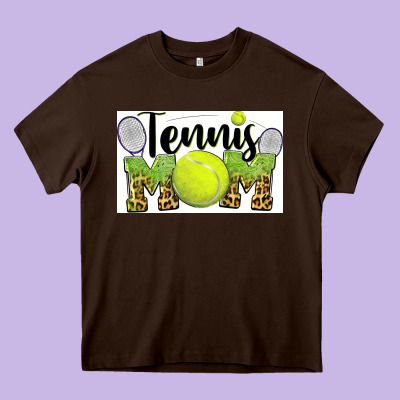 Tennis Mom Heavy Core Tee Designed By Barkaloodesign