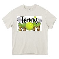 Cream tennis mom Heavy Core Tee - BarkalooDesign