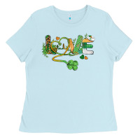 Baby Blue st. patricks day nurse love medical love Ladies Tee - BarkalooDesign