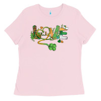 Bubblegum Pink st. patricks day nurse love medical love Ladies Tee - BarkalooDesign