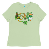 Matcha st. patricks day nurse love medical love Ladies Tee - BarkalooDesign
