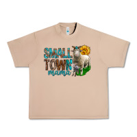 Burro Small Town Mama With Sheeps Urban Heavy Tee - BundleAndBundleShop