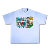 Grape Ice Small Town Mama With Sheeps Urban Heavy Tee - BundleAndBundleShop