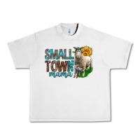 Lunar Rock Small Town Mama With Sheeps Urban Heavy Tee - BundleAndBundleShop