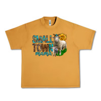 Peanut Butter Small Town Mama With Sheeps Urban Heavy Tee - BundleAndBundleShop
