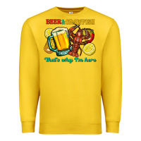 Lemon Beer&crawfish that's why i'm here Premium Sweatshirt - FaDigitalArtStudio
