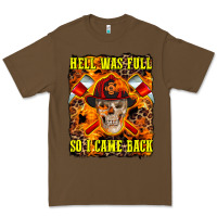 Cacao Western Hell Was Full So I Came Back Premium Tee - LillyAllenDesigns