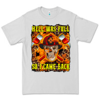 Dove Grey Western Hell Was Full So I Came Back Premium Tee - LillyAllenDesigns