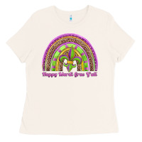 Bone happy mardi gras y'all rainbow Ladies Tee - Jasminsmagicworld