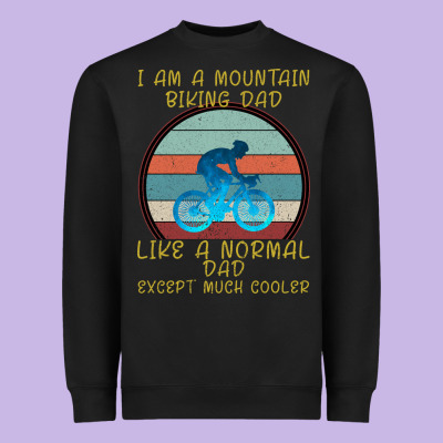 I Am A Mountain Biking Dad Heavyweight Sweatshirt Designed By Bettercallsaul