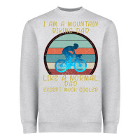 Heather Grey I Am A Mountain Biking Dad Heavyweight Sweatshirt - Bettercallsaul