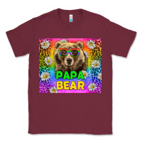 Burgundy Western Papa Bear LGBTQ+ Tumbler Classic Tee - BundleAndBundleShop