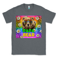 Charcoal Heather Western Papa Bear LGBTQ+ Tumbler Classic Tee - BundleAndBundleShop