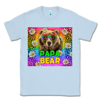 Dusty Blue Western Papa Bear LGBTQ+ Tumbler Classic Tee - BundleAndBundleShop