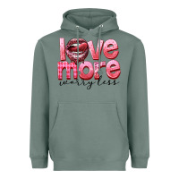 Sage Love more worry less Heavyweight Hoodie - FaDigitalArtStudio