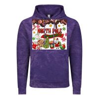 Cloud Purple North Pole Hot Chocolate christmas Vintage Hoodie - MaliasSmallBusiness