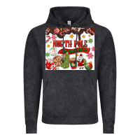 Vintage Black North Pole Hot Chocolate christmas Vintage Hoodie - MaliasSmallBusiness