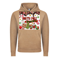 Vintage Coffee North Pole Hot Chocolate christmas Vintage Hoodie - MaliasSmallBusiness