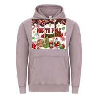 Vintage Zinc North Pole Hot Chocolate christmas Vintage Hoodie - MaliasSmallBusiness