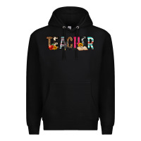 Black teacher Premium Hoodie - OliviaCreatesArt