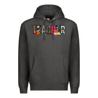 Charcoal Heather teacher Premium Hoodie - OliviaCreatesArt